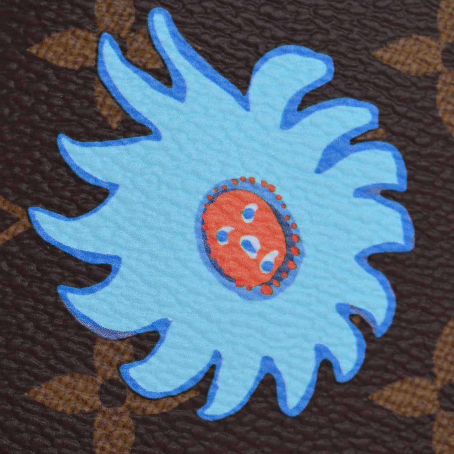 LV X YK Monogram Faces Neverfull MM Pochette
