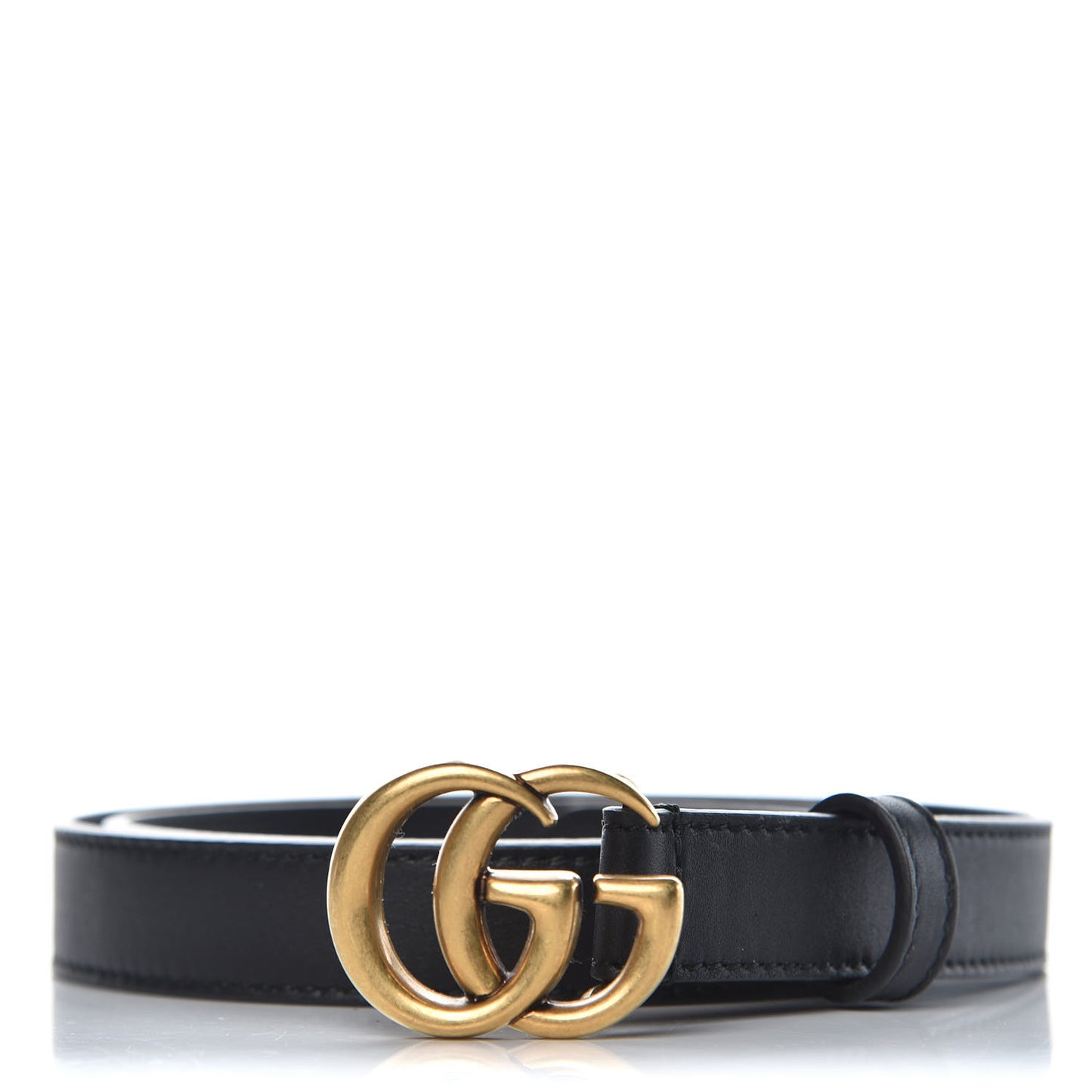 Calfskin Double G 20mm Belt 75 30 Black
