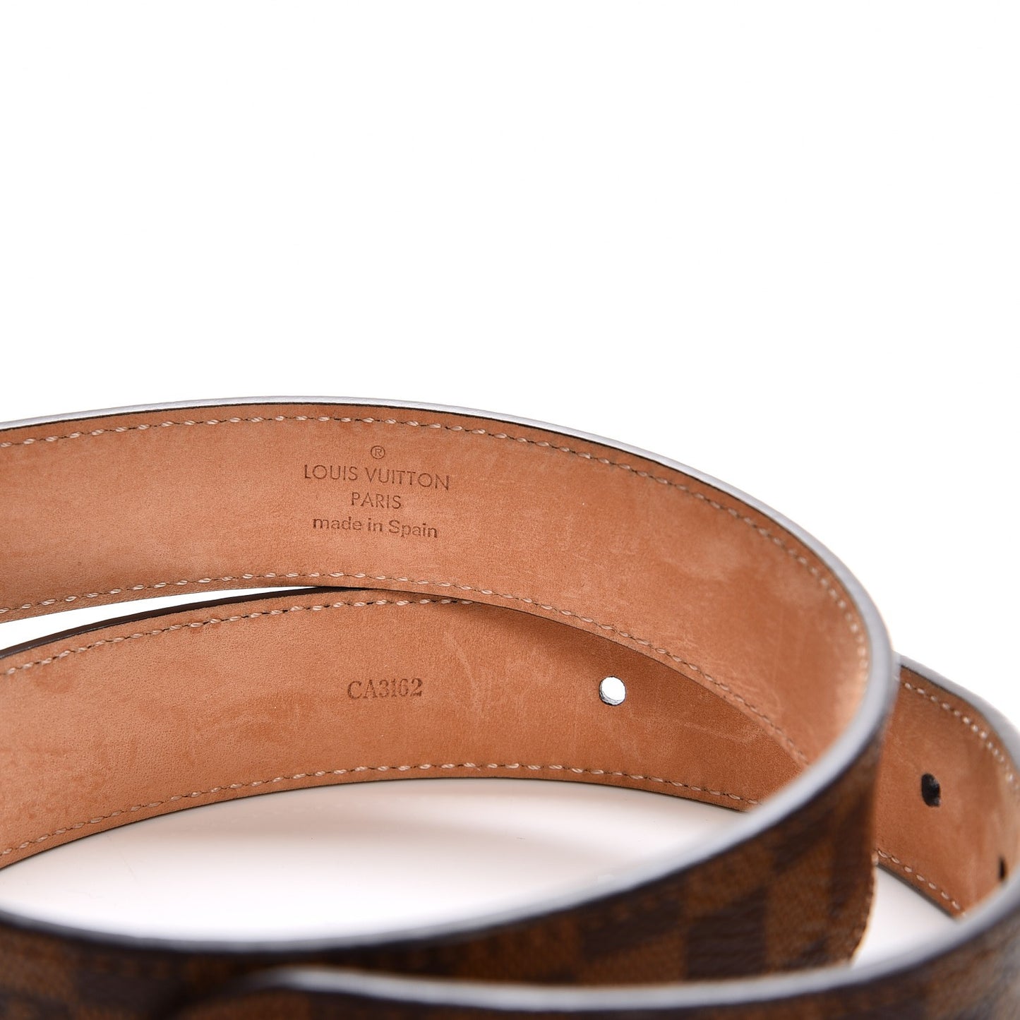 Damier Ebene Mini 25mm Belt 80 32