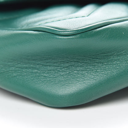 Gucci Calfskin Matelasse Super Mini GG Marmont Shoulder Bag Emerald Green 9 of 15