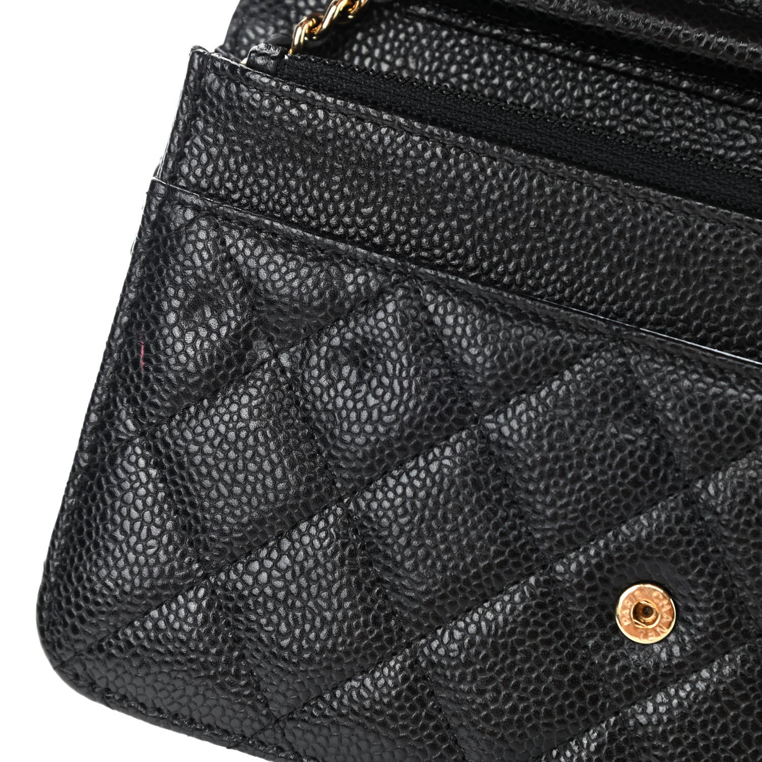 Chanel Caviar Quilted Wallet On Chain WOC Black 6 of 6