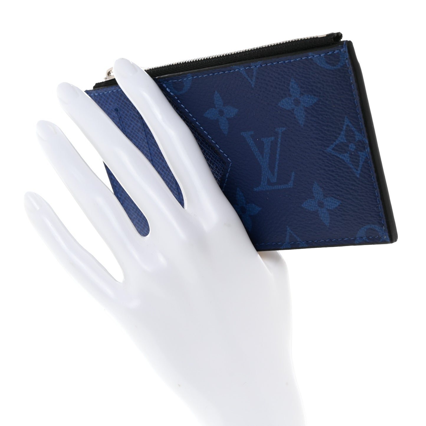 Monogram Taiga Coin Card Holder Cobalt
