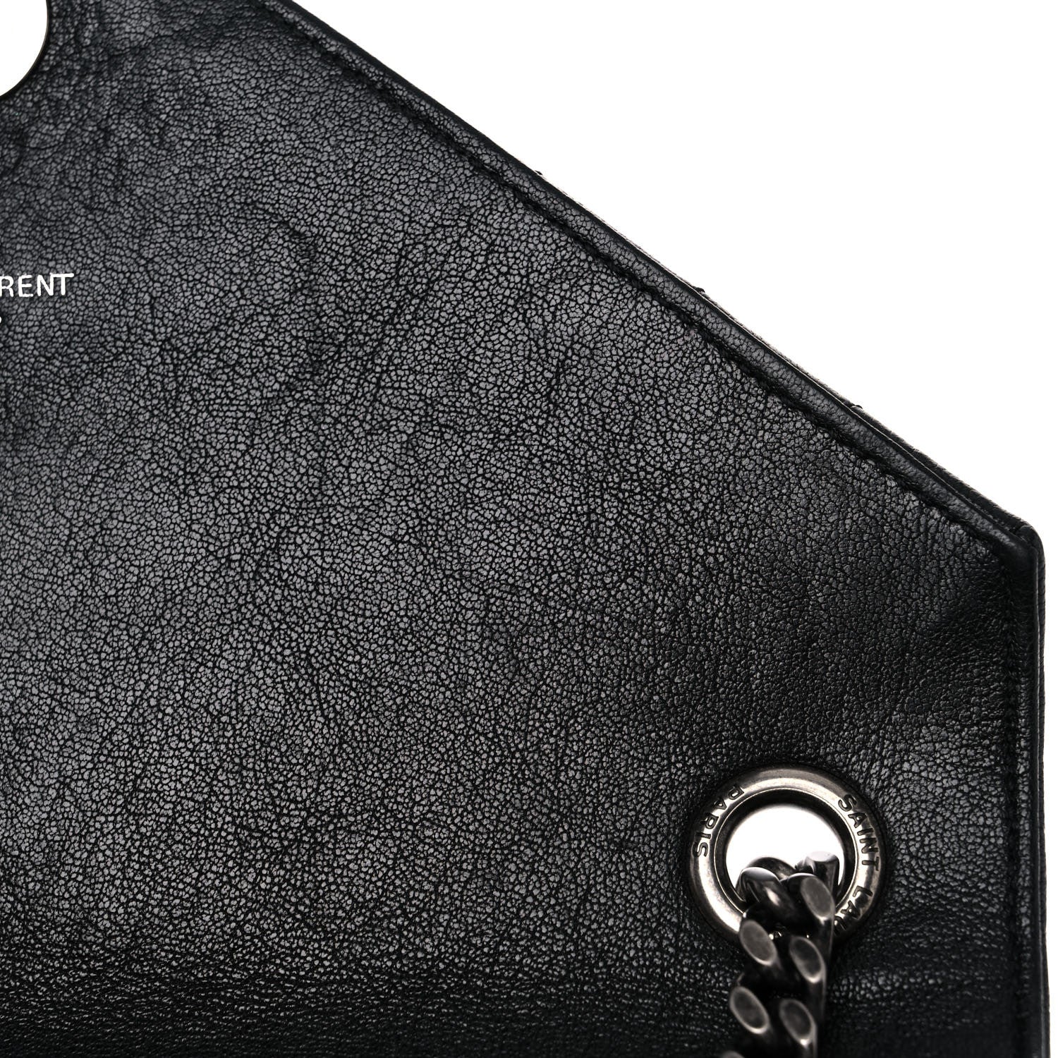 Saint Laurent Sheepskin Tri-Quilt Monogram Medium College Bag Black 12 of 16