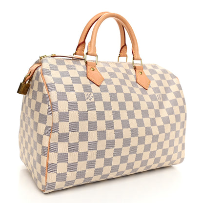 Louis Vuitton Damier Azur Speedy 30 3 of 11