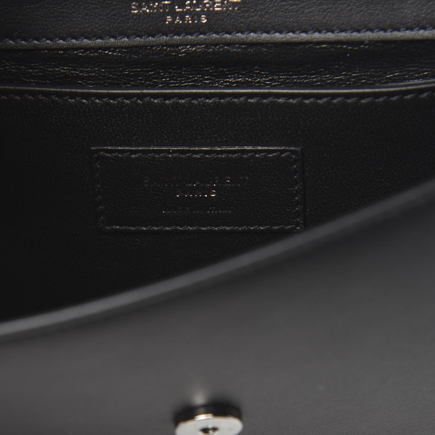 Calfskin Monogram Clutch Black