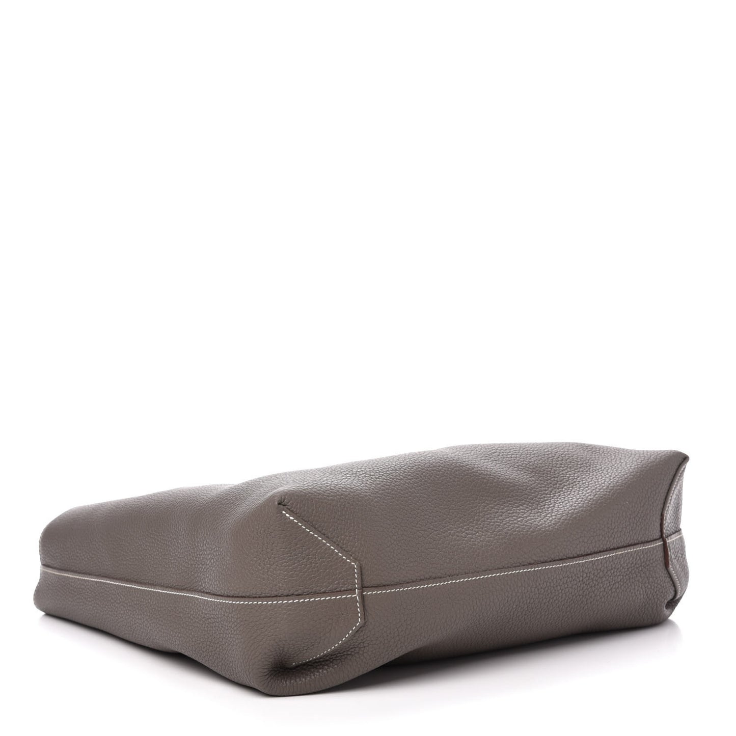 Taurillon Clemence Double Sens 36 Reversible Tote Etoupe Etain