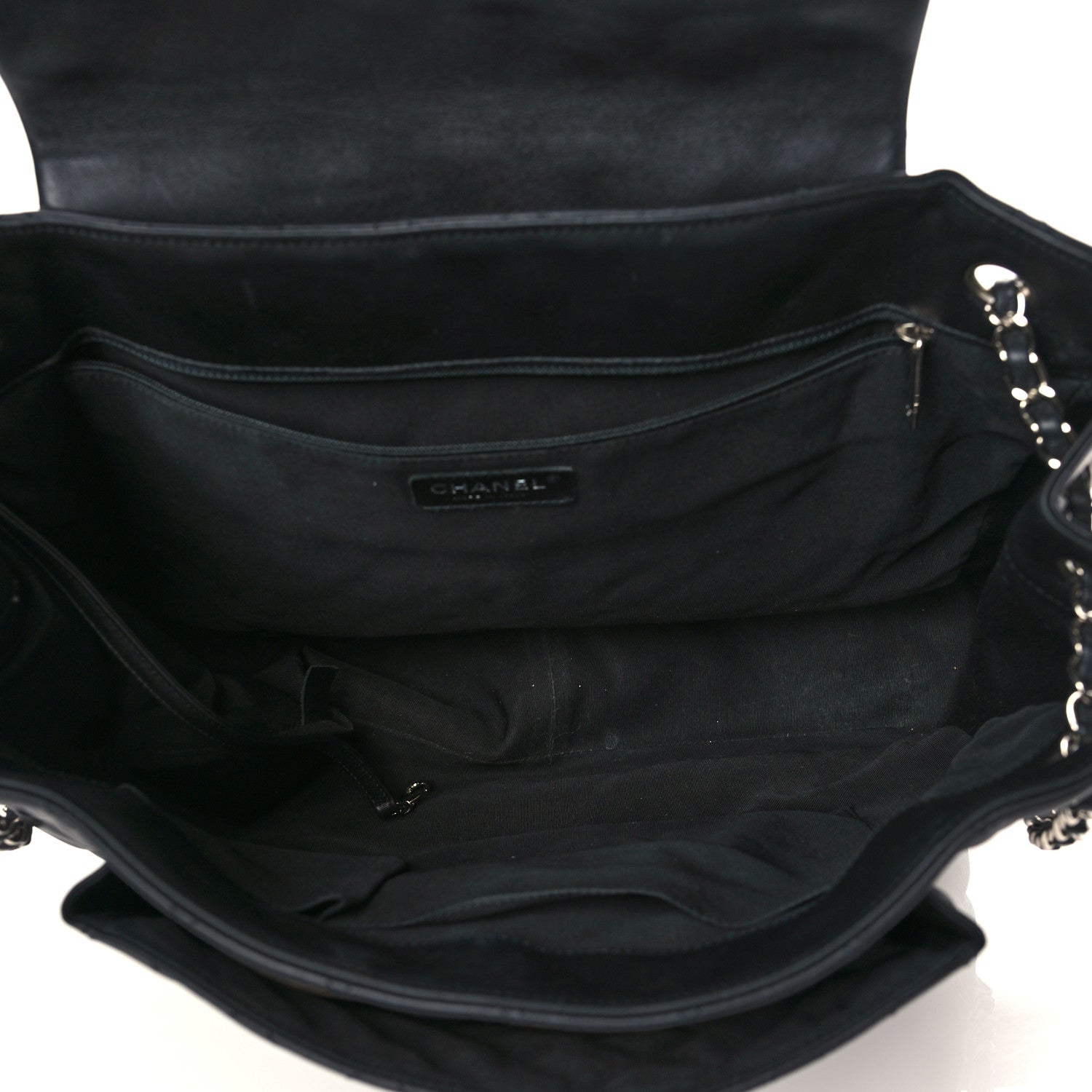 Chanel Calfskin Quilted Flap Tote Black 5 of 9
