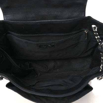 Chanel Calfskin Quilted Flap Tote Black 5 of 9