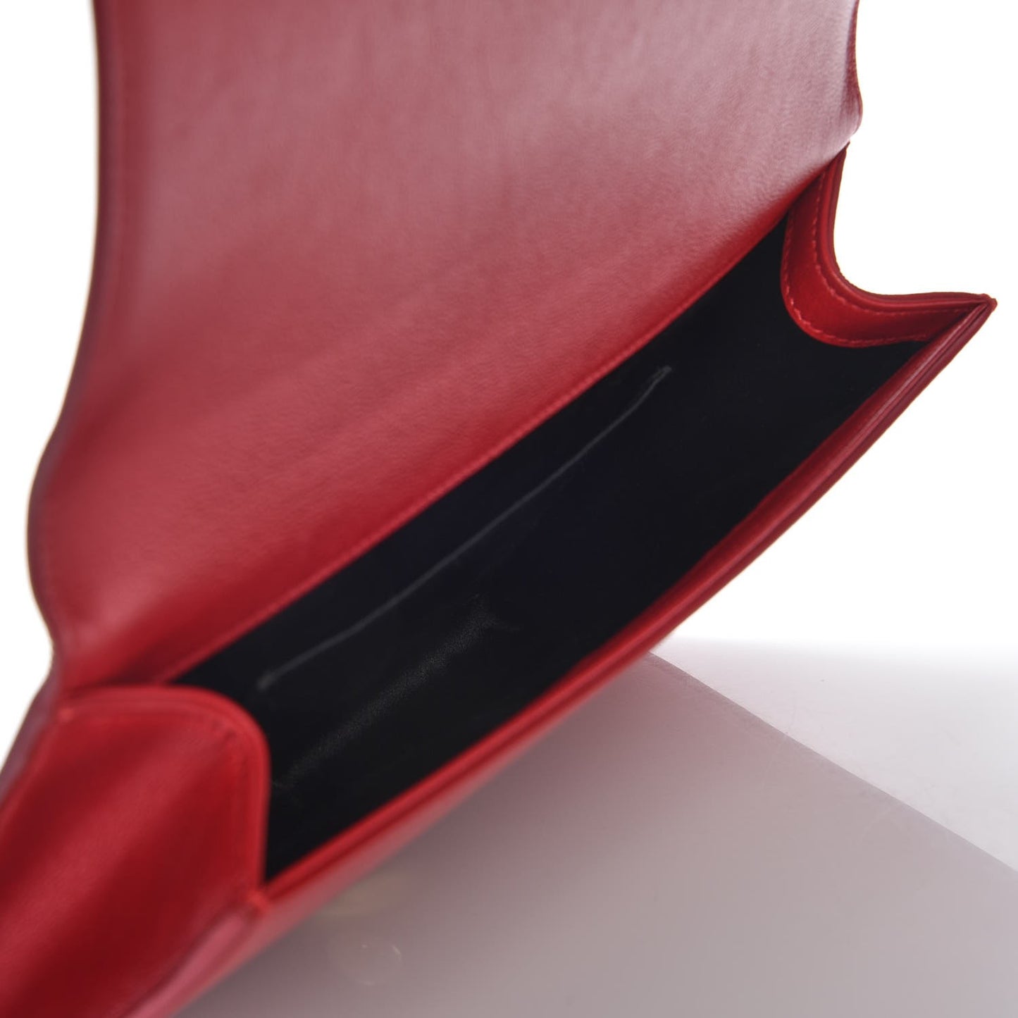 Calfskin Monogram Large Belle De Jour Clutch Red