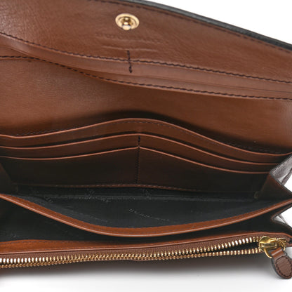 Burberry Grainy Calfskin House Check Continental Wallet Tan 5 of 13