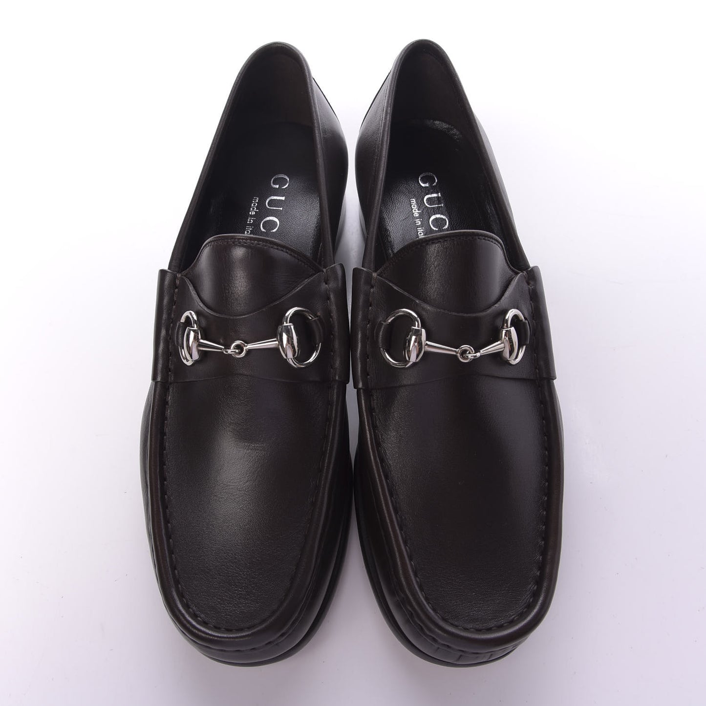 Calfskin Mens 1953 Horsebit Loafers 8 Marrone