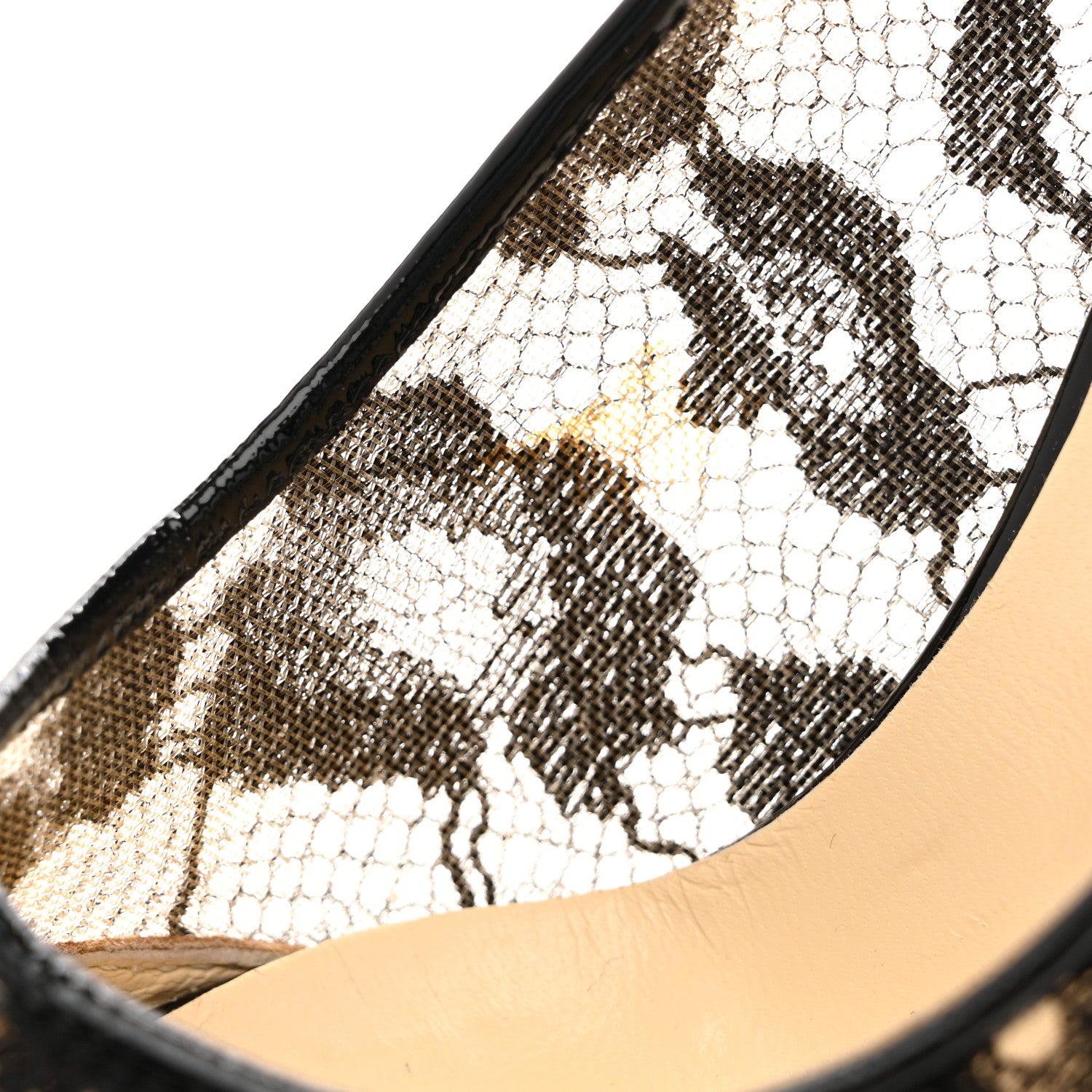 Jimmy Choo Lace Patent Pumps 36.5 Black 10 of 11