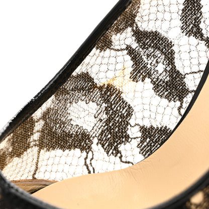 Jimmy Choo Lace Patent Pumps 36.5 Black 10 of 11
