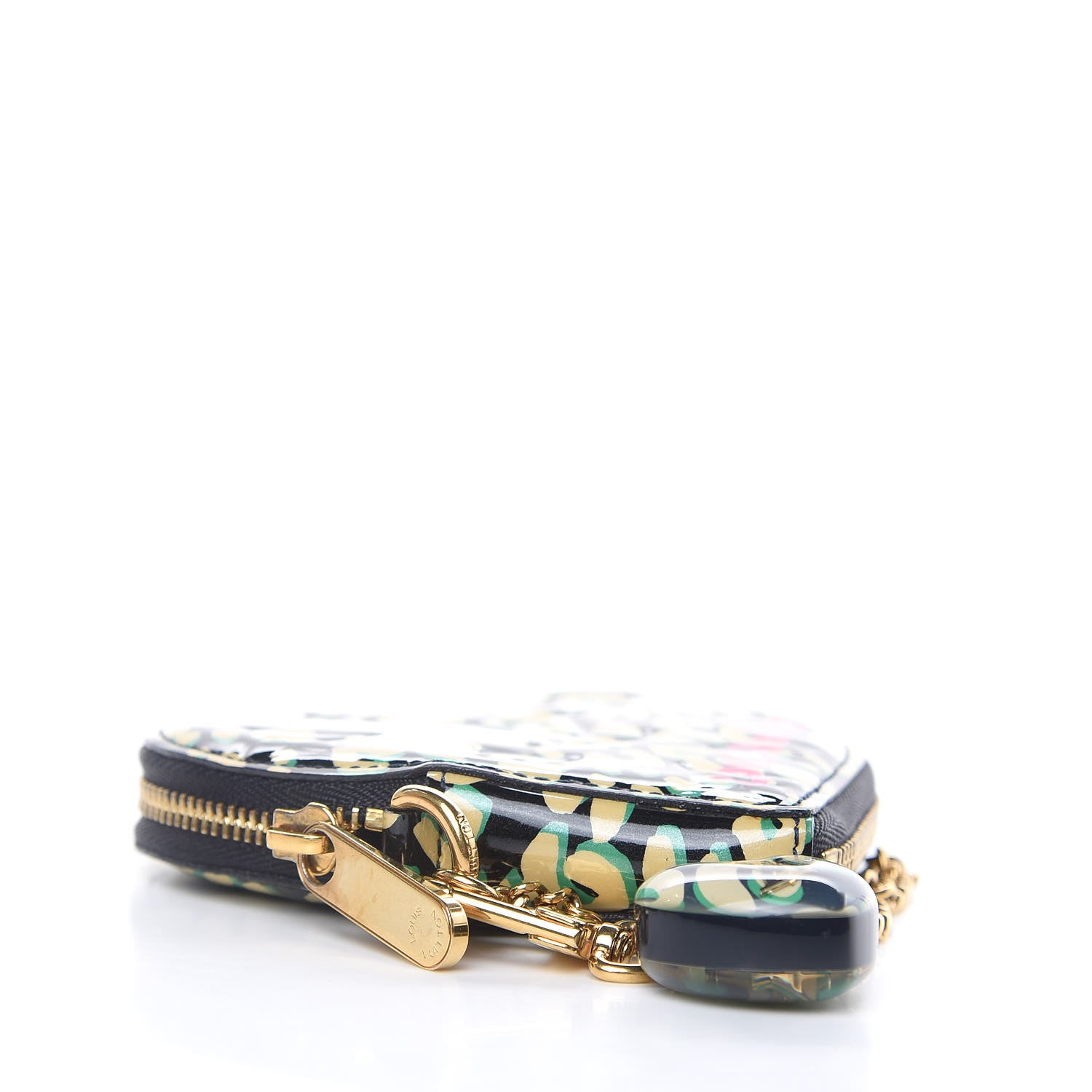 Louis Vuitton Vernis Leopard Coeur Heart Coin Purse Blue Infini 4 of 6