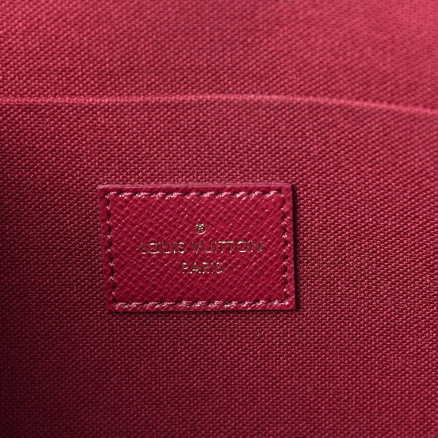 Monogram Pochette Felicie Chain Wallet Fuchsia