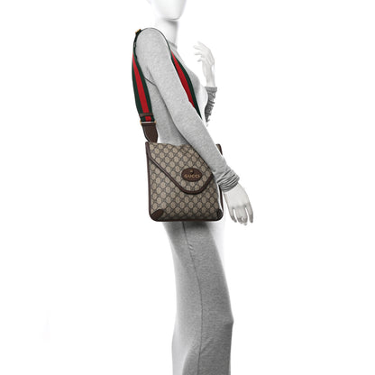 Gucci GG Supreme Monogram Web Medium Neo Vintage Flap Messenger Bag Beige New Acero 2 of 13