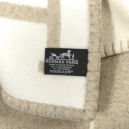 Hermes Wool Cashmere Avalon III Blanket Coco Camomille 3 of 3