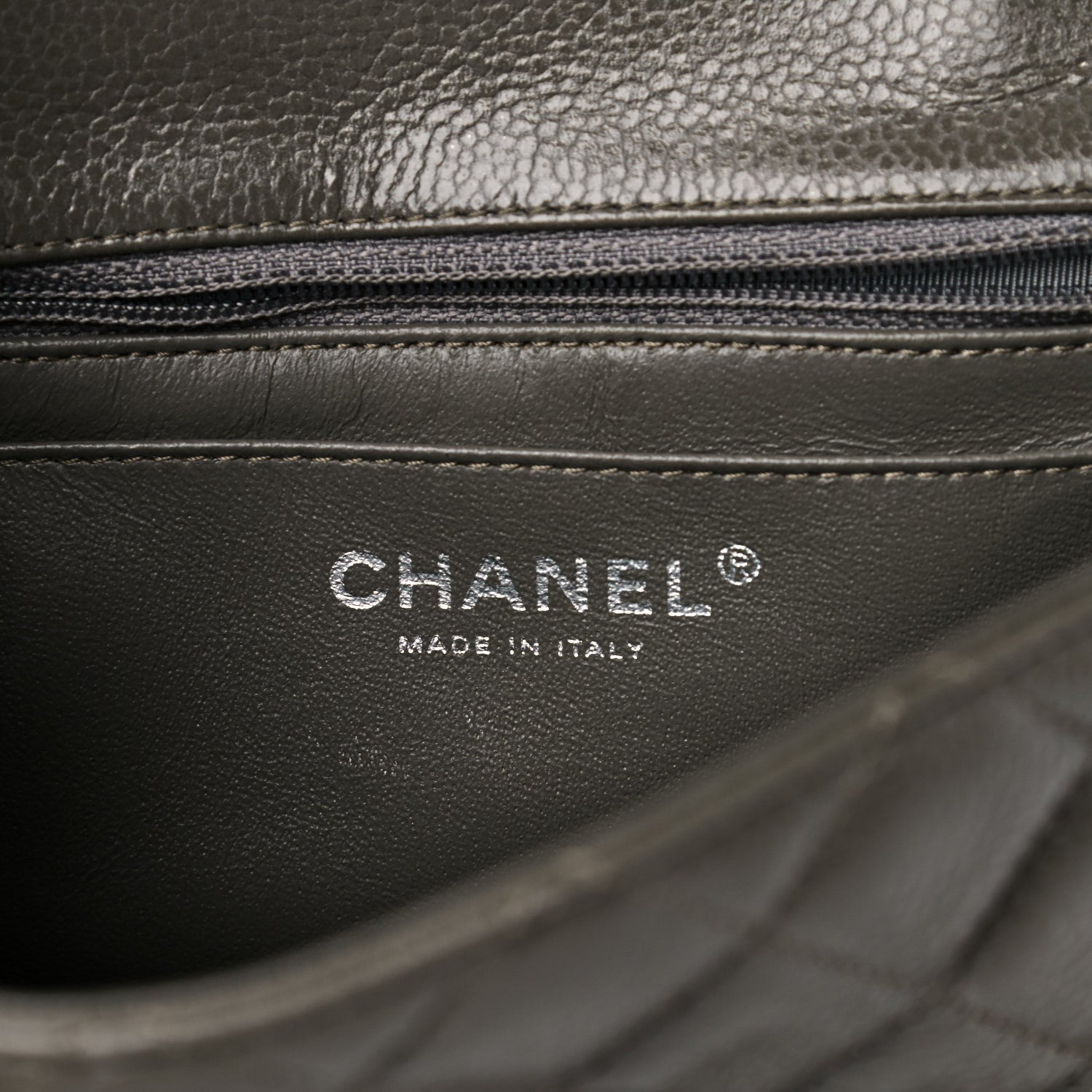 Chanel Caviar Quilted Mini Square Flap Dark Charcoal 5 of 16