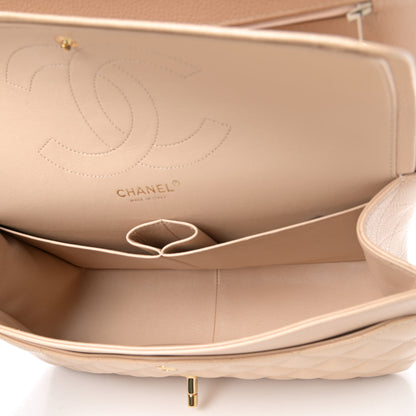 Chanel Caviar Quilted Jumbo Double Flap Beige Clair 4 of 4