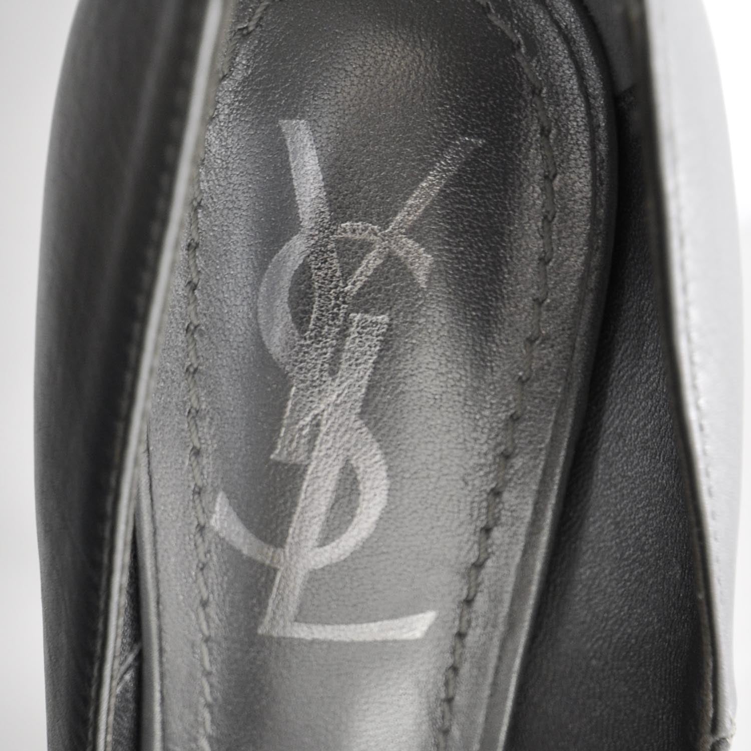 Saint Laurent Tribtoo 105 Pumps 36 Silver NEW 6 of 6