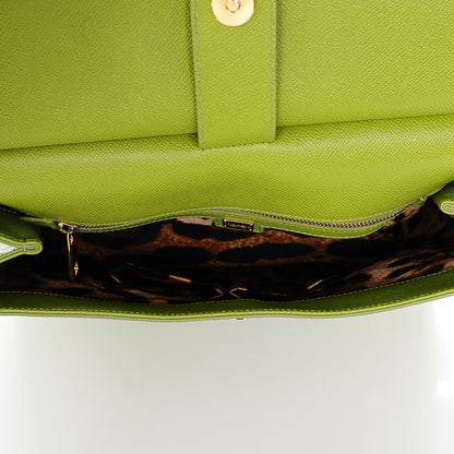 Dolce & Gabbana Dauphine Large Miss Sicily Satchel Green 5 of 6