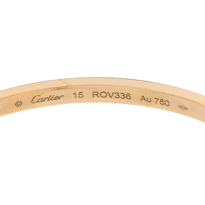 Cartier 18K Yellow Gold Small LOVE Bracelet 15 6 of 9