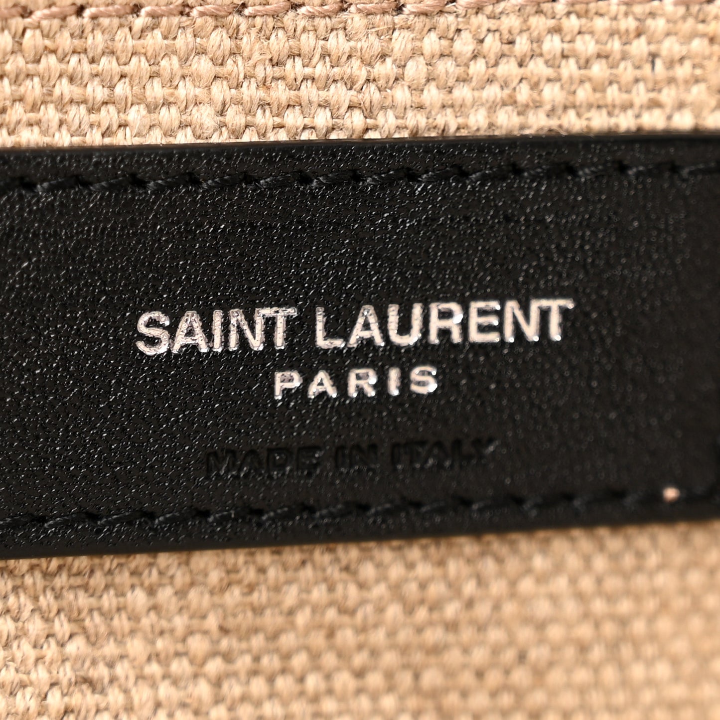 Linen Calfskin Rive Gauche Tote Greggio Natural