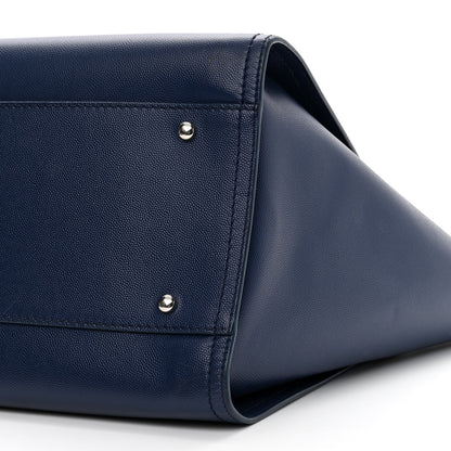 Chanel Caviar Medium Studded Deauville Tote Blue 9 of 9