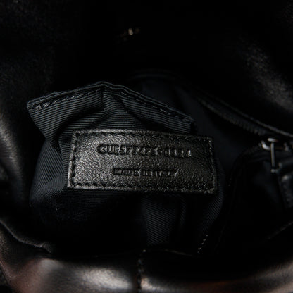 Saint Laurent Lambskin Quilted Monogram Monochrome Medium Loulou Puffer Chain Satchel Black 7 of 10