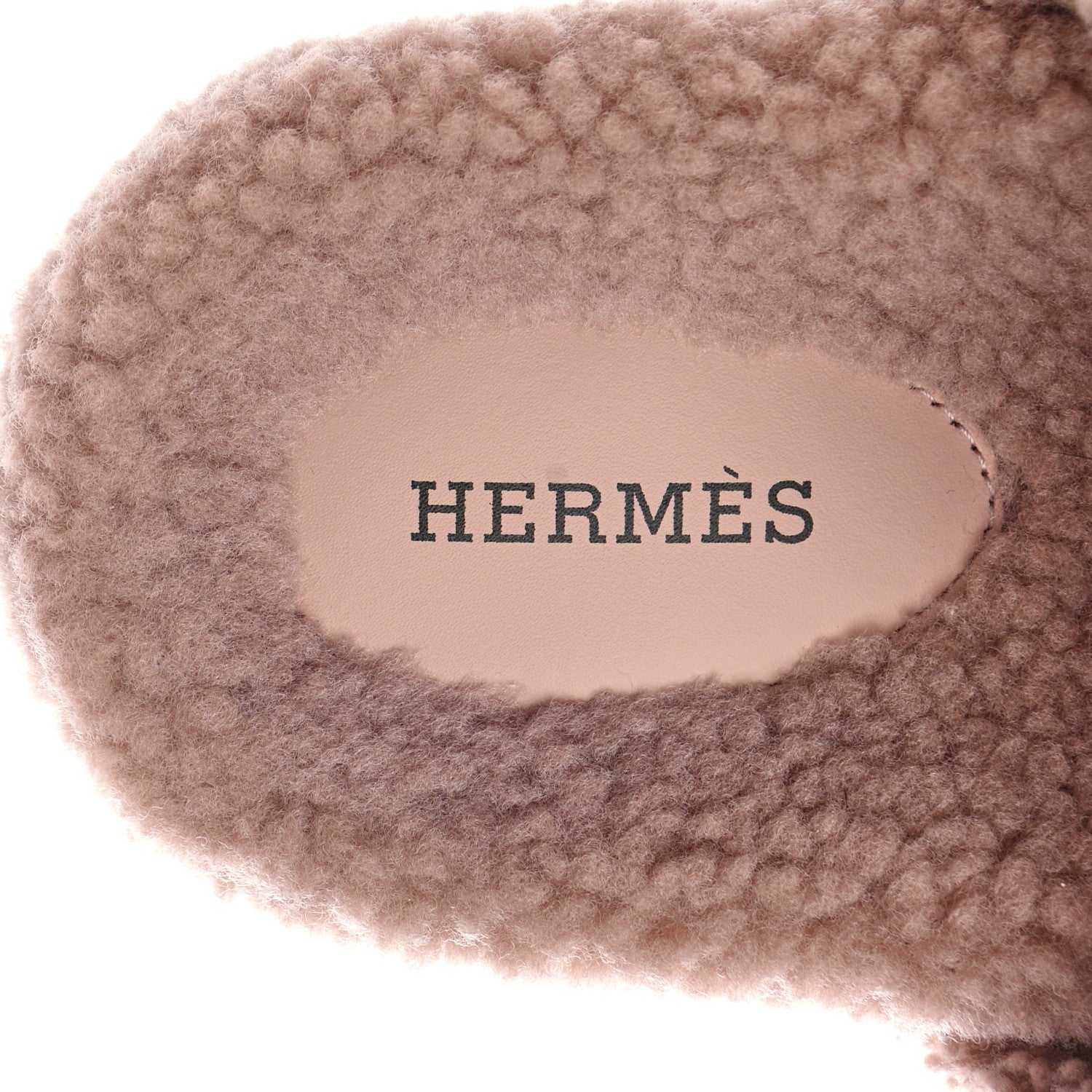 Hermes Woolskin Womens Chypre Sandals 36.5 Bois De Santal 7 of 9