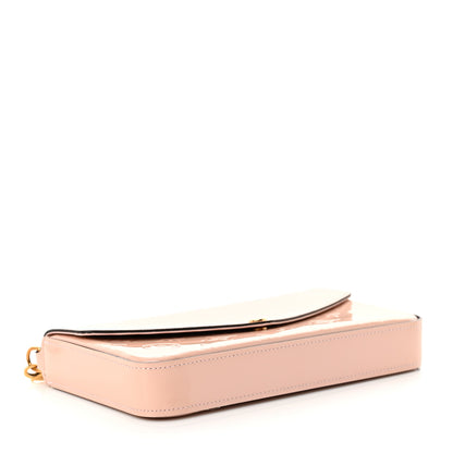 Louis Vuitton Vernis Felicie Chain Wallet Rose Ballerine 5 of 12