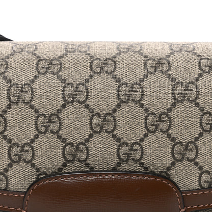 Gucci GG Supreme Monogram Horsebit 1955 Shoulder Bag Beige Brown Sugar 8 of 10