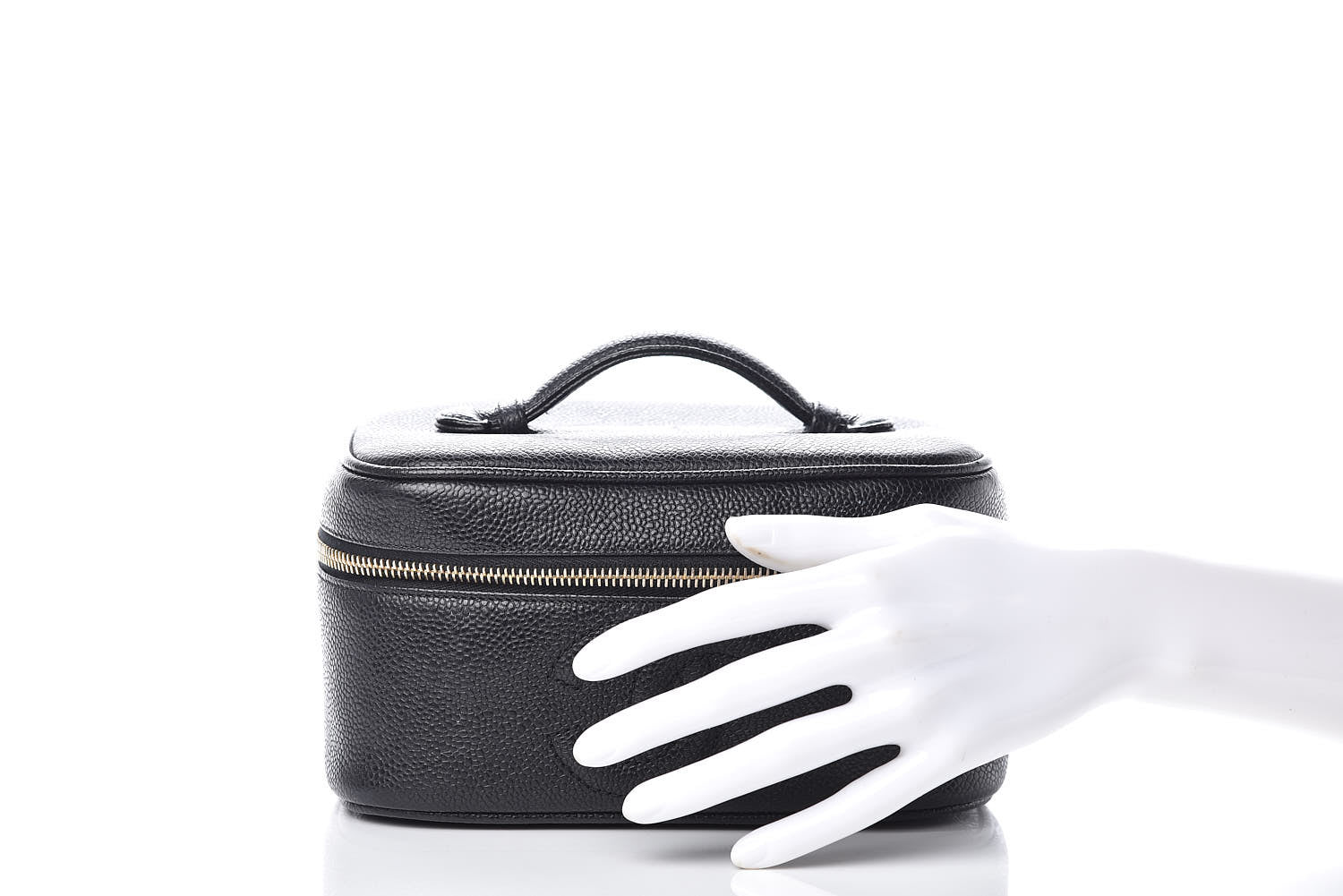 Chanel Caviar Vanity Cosmetic Case Black 2 of 14