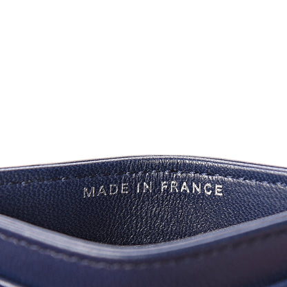 Chanel Lambskin Quilted Card Holder Navy Blue 6 of 8