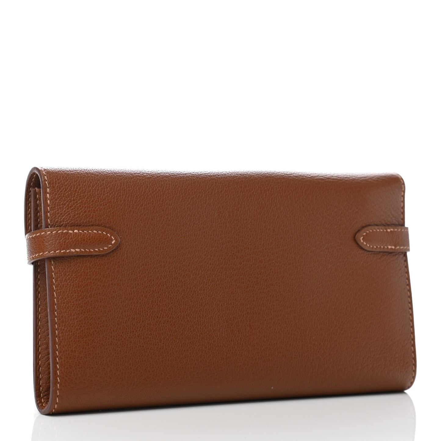 Chevre Mysore Kelly Longue Wallet Marron D'Inde