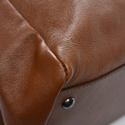 Fendi Goatskin Zucca Large Peekaboo Iconic Satchel Cuoio Tobacco Moro 12 of 24