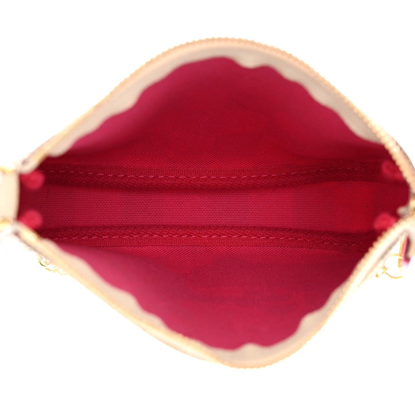 Damier Azur 2021 Christmas Animation Hollywood Mini Pochette Accessories Fuchsia