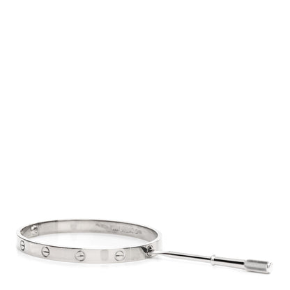 Cartier 18K White Gold LOVE Bracelet 19 3 of 4
