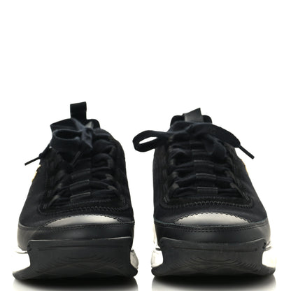 Chanel Velvet Calfskin Mixed Fibers CC Sneakers 36 Black 2 of 11