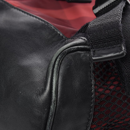 Burberry Nylon Supernova Check Backpack Red 15 of 15