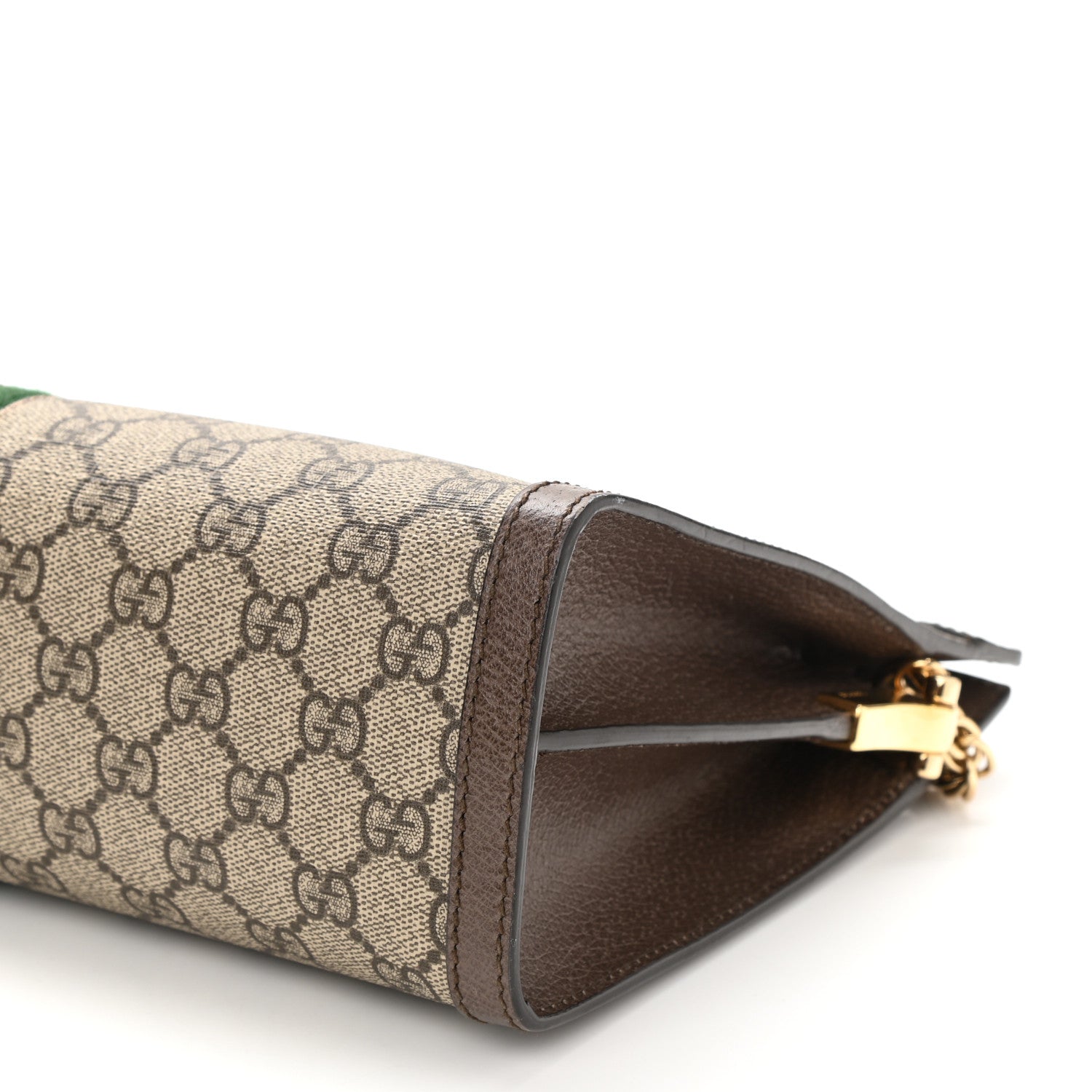 Gucci GG Supreme Monogram Web Medium Ophidia Chain Shoulder Bag Brown 8 of 8