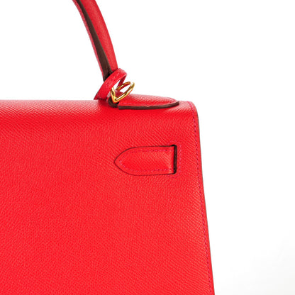 Hermes Epsom Kelly Sellier 28 Rouge Casaque 14 of 24