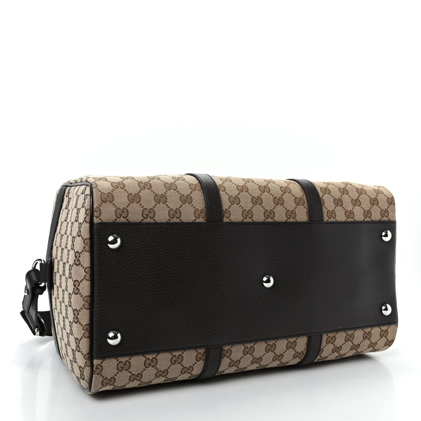 Monogram Dollar Calfskin Boston Duffle Bag Beige Ebony Testa di Moro Marrone Scuro