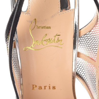 Christian Louboutin Fishnet Shiny Calfskin Marinadentella 150 Pumps 40 Ocean 7 of 9