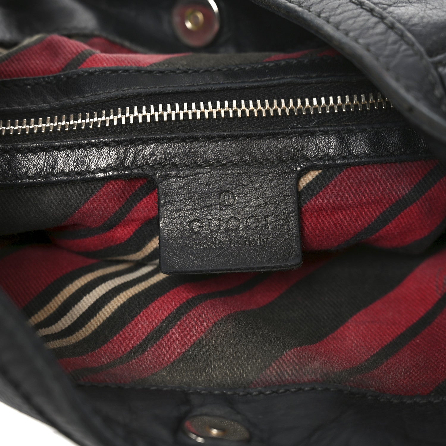 Gucci Calfskin Medium Britt Hobo Black 6 of 10
