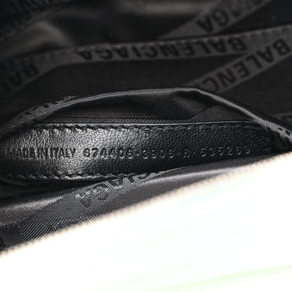 Balenciaga Shiny Calfskin Charms Crocodile Embossed XXS Souvenir Belt Bag Light Green 7 of 11