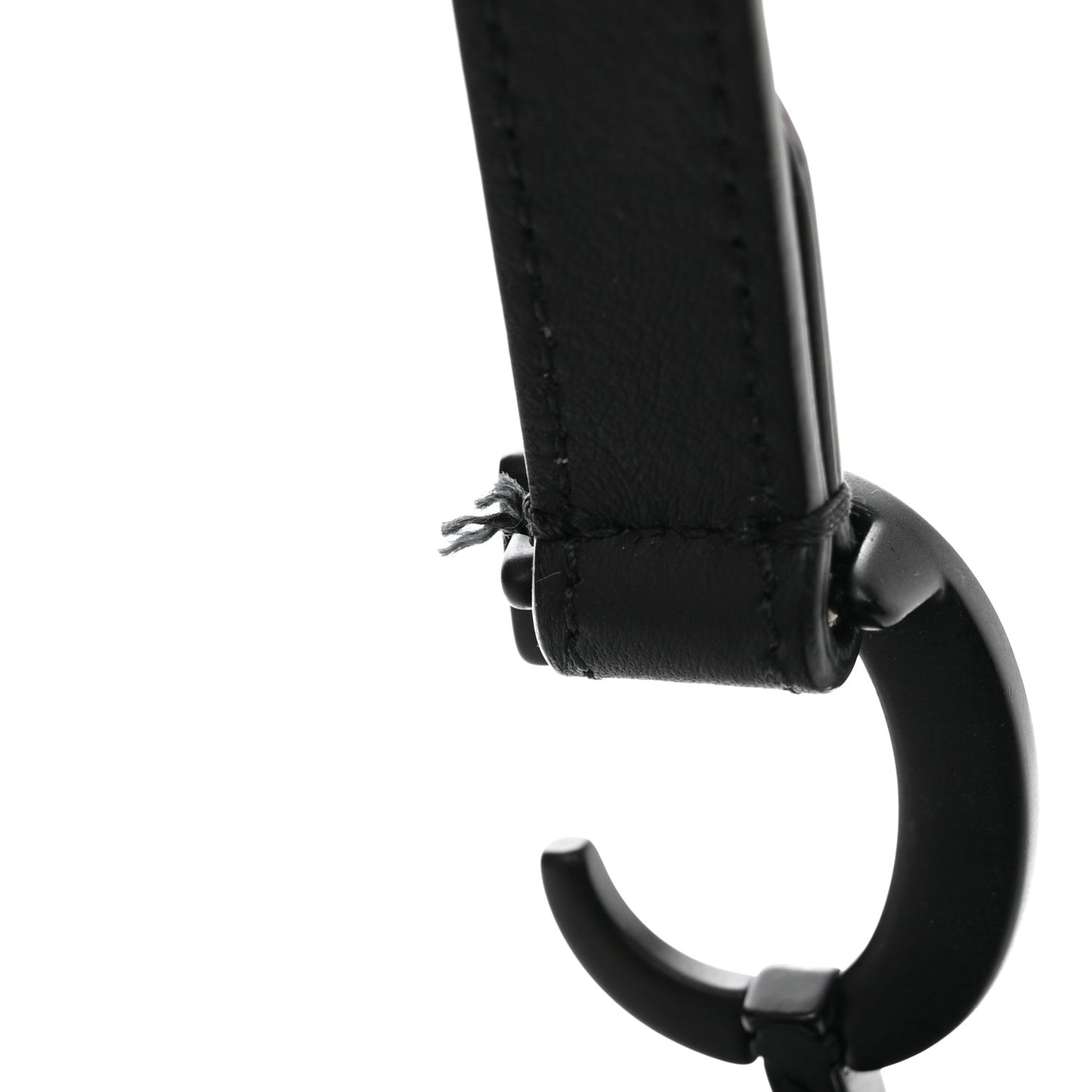 Ultra Matte Calfskin Mini Saddle Bag Black