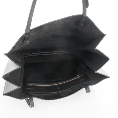 Celine Smooth Calfskin Triple Shopper Tote Black 5 of 8