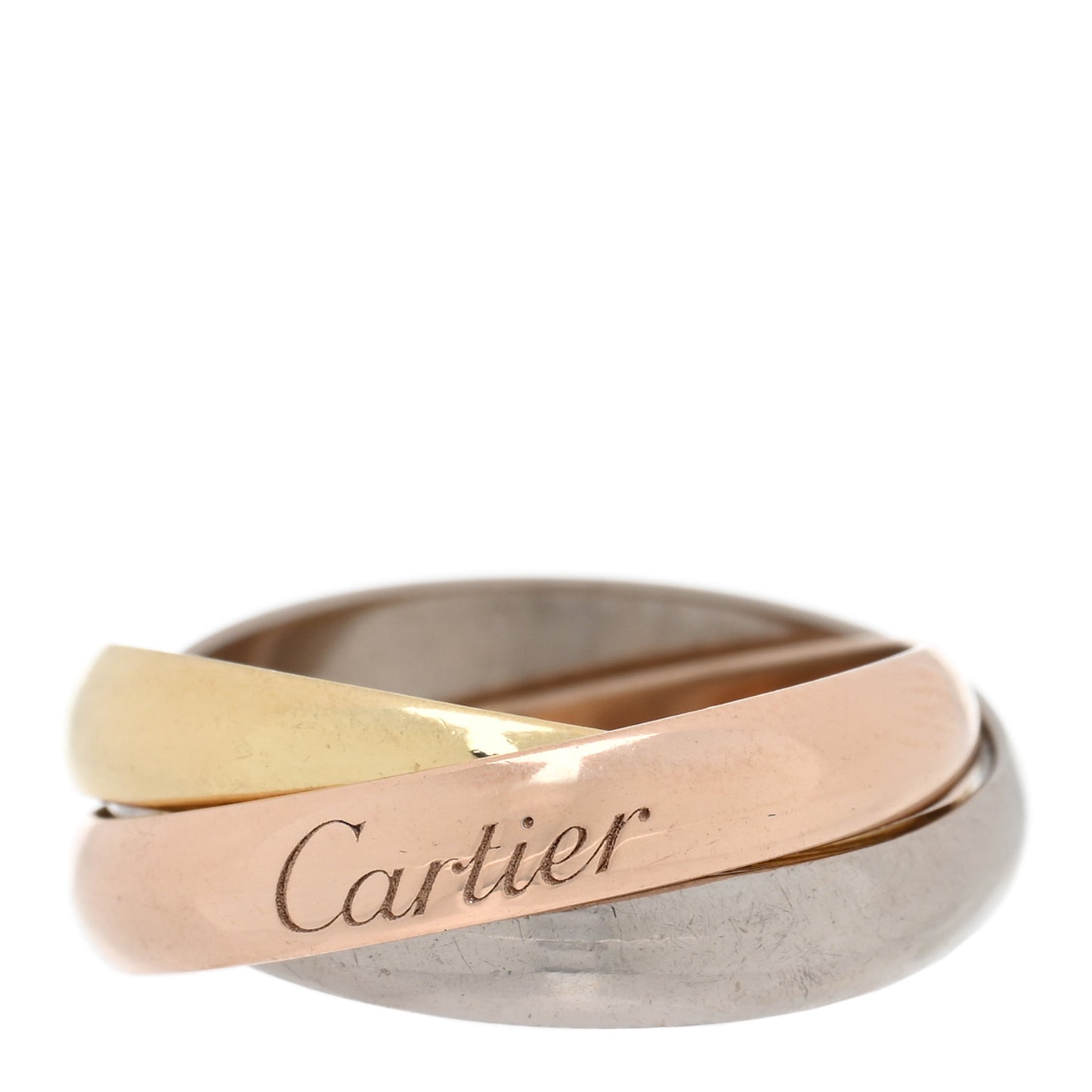 18K Pink Yellow White Gold Classic Trinity Ring