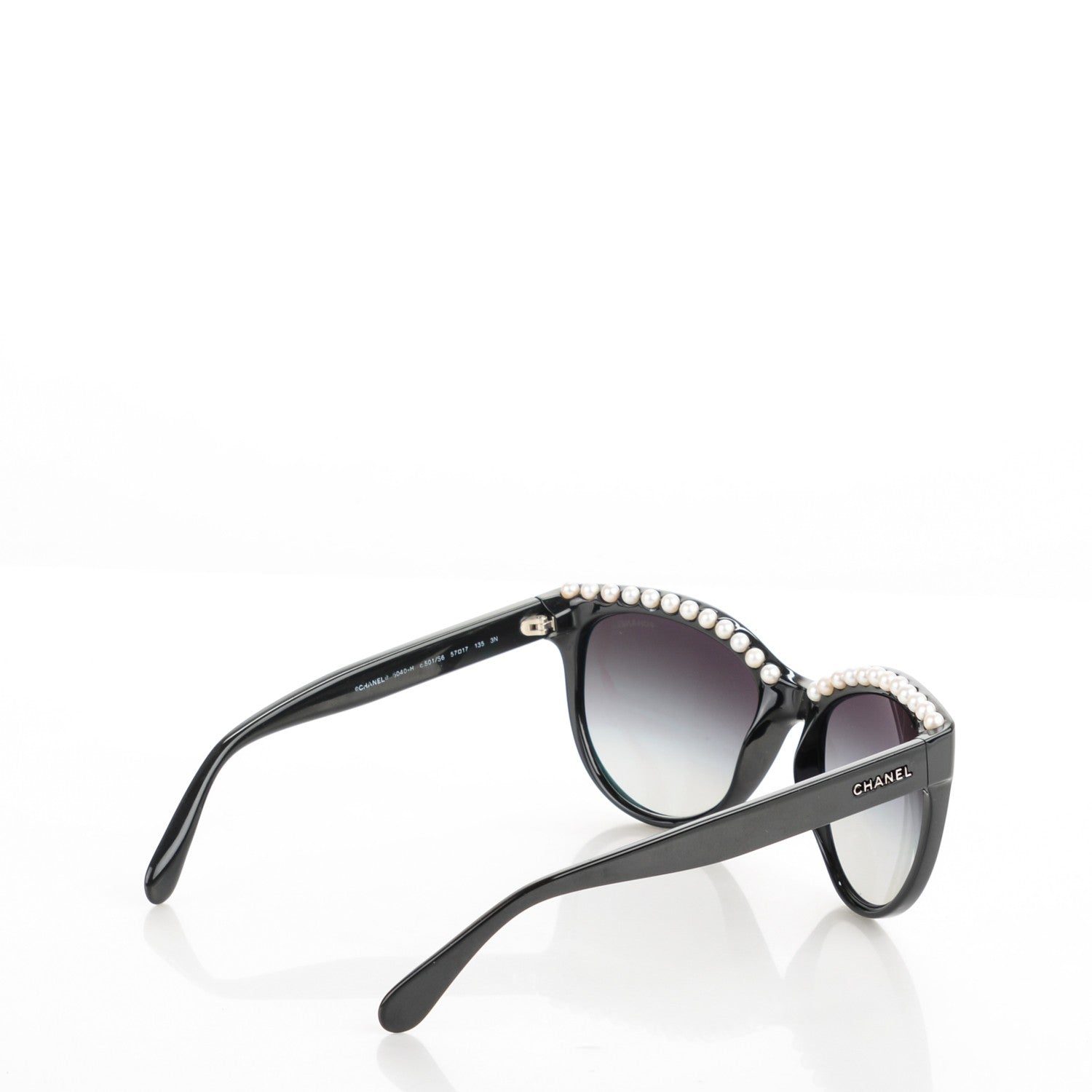 Chanel Freshwater Cultured Pearl Butterfly Sunglasses 6040-H Black 3 of 5